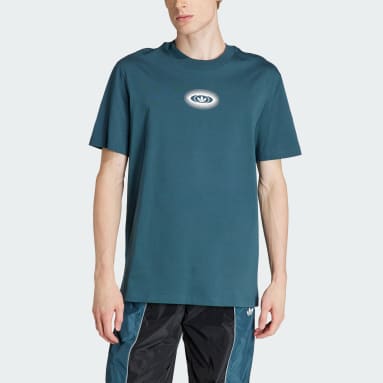 T-shirt adidas Rekive Graphic Turchese Uomo Originals