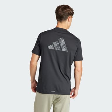 adidas Train Essentials Seasonal Brand Love Camo Tee - Green, Men's  Training