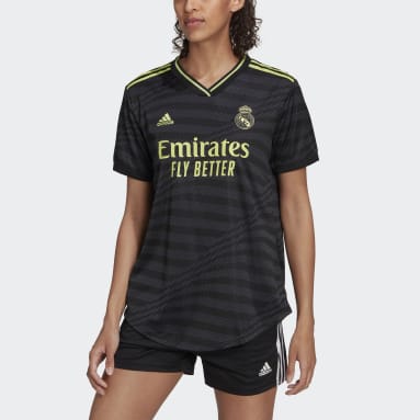 Women Football Black Real Madrid 22/23 Third Authentic Jersey