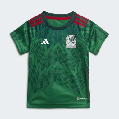 Children Soccer Green Mexico 22 Home Baby Kit