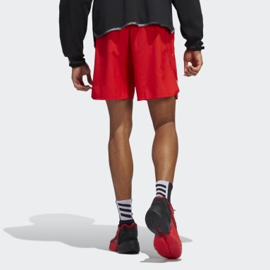 Shorts Donovan Mitchell Vermelho Homem Basquete