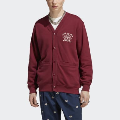 Men's Originals Burgundy Graphics Archive Cardigan