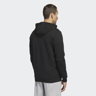 Adidas Sweater Mens Small Black White Pullover Hoodie Sweatshirt