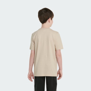 Youth Training Beige Outdoor Court Tee