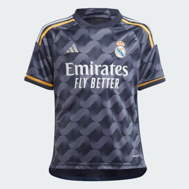 Trai Bóng Đá Áo Đấu Sân Khách Real Madrid 23/24 Trẻ Em