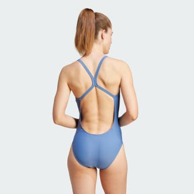 Frauen Sportswear Big Logo Badeanzug Blau