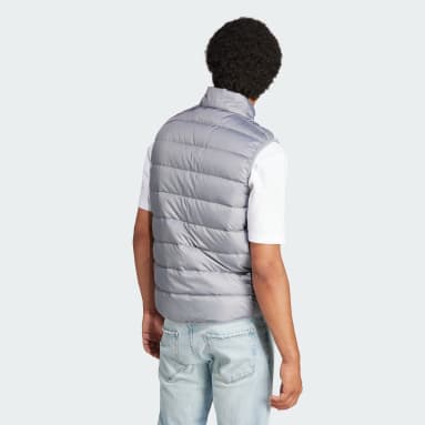 Men Sportswear Grey Essentials 3-Stripes Light Down Vest