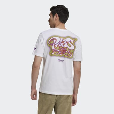 T-shirt Paris Pour Paris adidas x Paris Basketball Branco Homem Originals