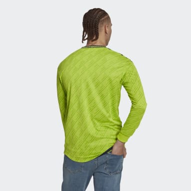 Manchester United 22/23 Long Sleeve Authentic Tredjetrøye Grønn