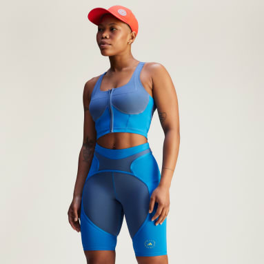 adidas by Stella McCartney ツートーン ジップ クロップトップ