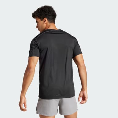 Mænd Fitness Og Træning Sort Designed for Training Adistrong Workout T-shirt