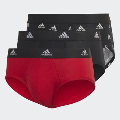 Slip en coton Comfort Flex 3-Stripes Noir Hommes Sportswear