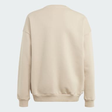 Sweat-shirt ras-du-cou molleton Enfants Beige Adolescents 8-16 Years Sportswear