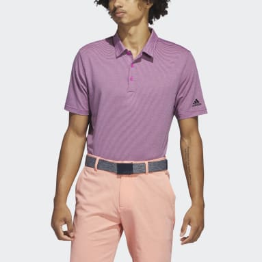 Polo Ottoman Stripe Rose Hommes Golf