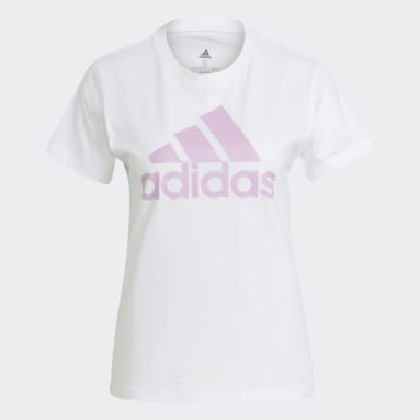 Camiseta LOUNGEWEAR Essentials Logo Blanco Mujer Sportswear