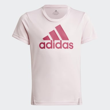 Polera adidas Designed To Move Rosado Niña Sportswear