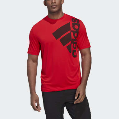Remera Big Badge Of Sport Training Rojo Hombre Training