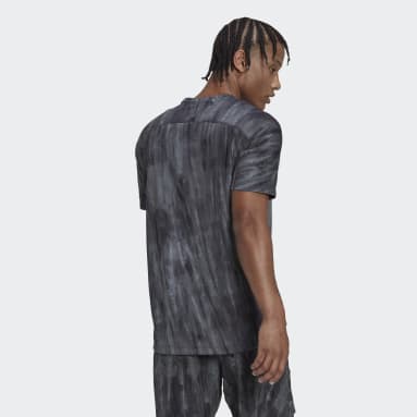 Men Training Black OVERSPRAY GRAPHIC TEE