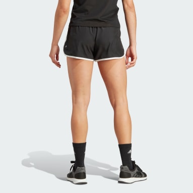 Women Running Black Marathon 20 Period-Proof Shorts