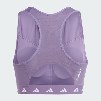 Dames Fitness En Training Powerimpact Training Medium-Support Techfit High-Neck Beha met Rits