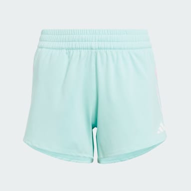 Mädchen Fitness & Training AEROREADY 3-Streifen Knit Shorts Türkis