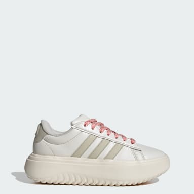 Women Tennis Beige Grand Court Platform Shoes