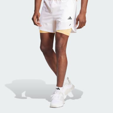 Men's Athletic Shorts in White