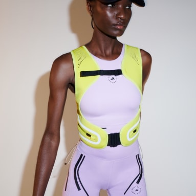 Frauen adidas by Stella McCartney adidas by Stella McCartney TruePace Run Weste Grün