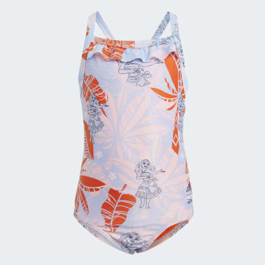 Fato de Banho Vaiana adidas x Disney Azul Raparigas Sportswear