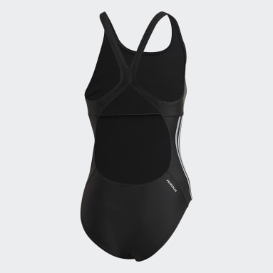 Glam-On Shiny 3-Stripes Badedrakt Svart