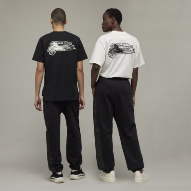 Y-3 Black Y-3 Graphic Logo French Terry Pants