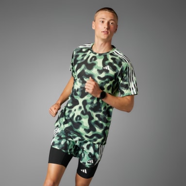 Camiseta Estampada Own the Run Três Listras