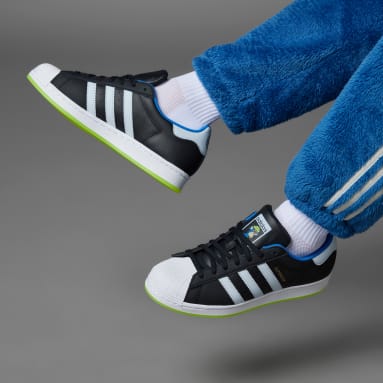 남성 originals Black 슈퍼스타 x Indigo Herz