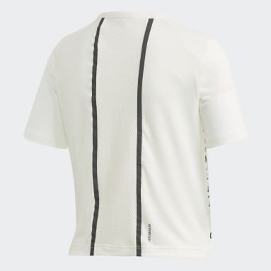 Women Training White Karlie Kloss Crop Tee