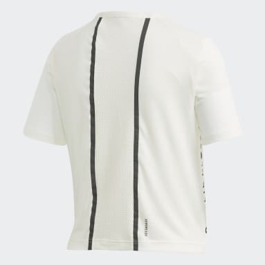 белый Укроченная футболка для фитнеса Karlie Kloss
