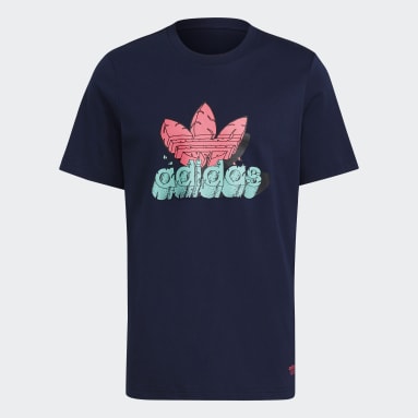 Polera Dinosaurio Divertido Azul Hombre Originals