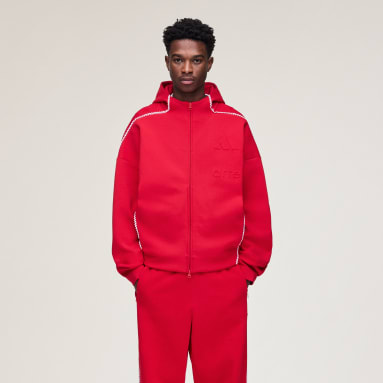 adidas メンズ - ルーズフィット - レッド - ライフスタイル