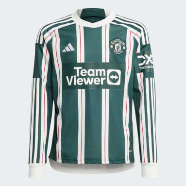 Manchester United 23/24 Long Sleeve Bortetrøye, barn Grønn