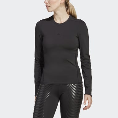 Camisola Techfit Control x RHEON™ Preto Mulher Ginásio E Treino