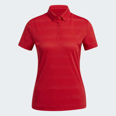 Women Golf Red Polo Shirt