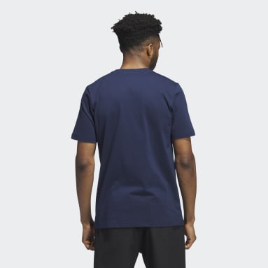 Herr Originals Blå 4.0 Wheel Short Sleeve T-shirt