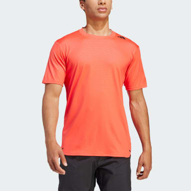 Men Gym & Training Red D4T Strength Workout Tee