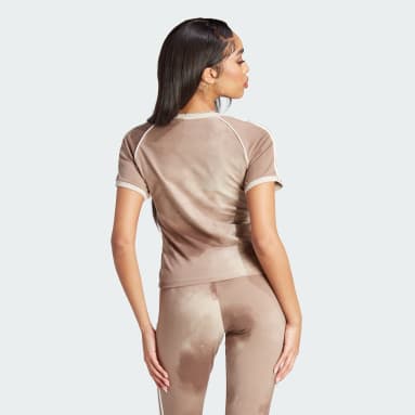 Women's Originals Beige Color Fade 3-Stripes Tee