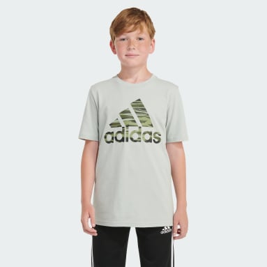 Youth Training Grey LIQUID CAMO LOGO TEE