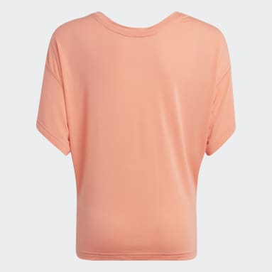Camiseta Yoga AEROREADY Holgada Naranja Niña Sportswear