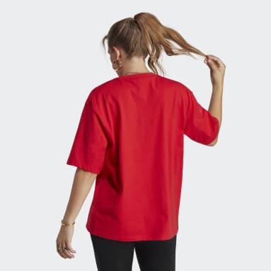 Women's Originals Red Adicolor Essentials Tee