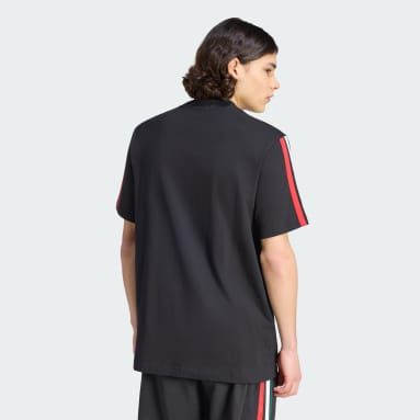 Playera Essentials 3 Franjas tejido de punto jersey