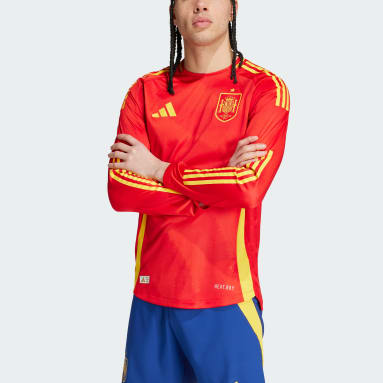 Camiseta manga larga primera equipación España 24 Authentic Rojo Hombre Fútbol