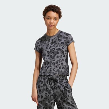 Animal Print 3-Stripes Tee