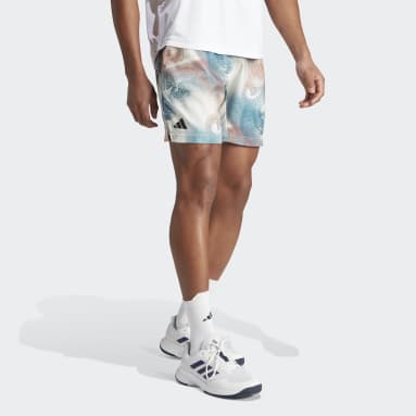 Men Tennis White Tennis Printed AEROREADY Ergo Pro Shorts